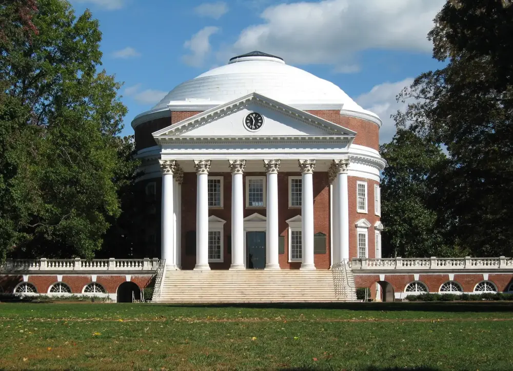 Monticello and the University of Virginia in Charlottesville